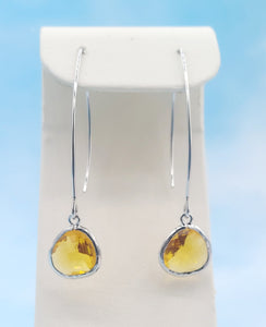 Honey - Gemstone Threader Earring