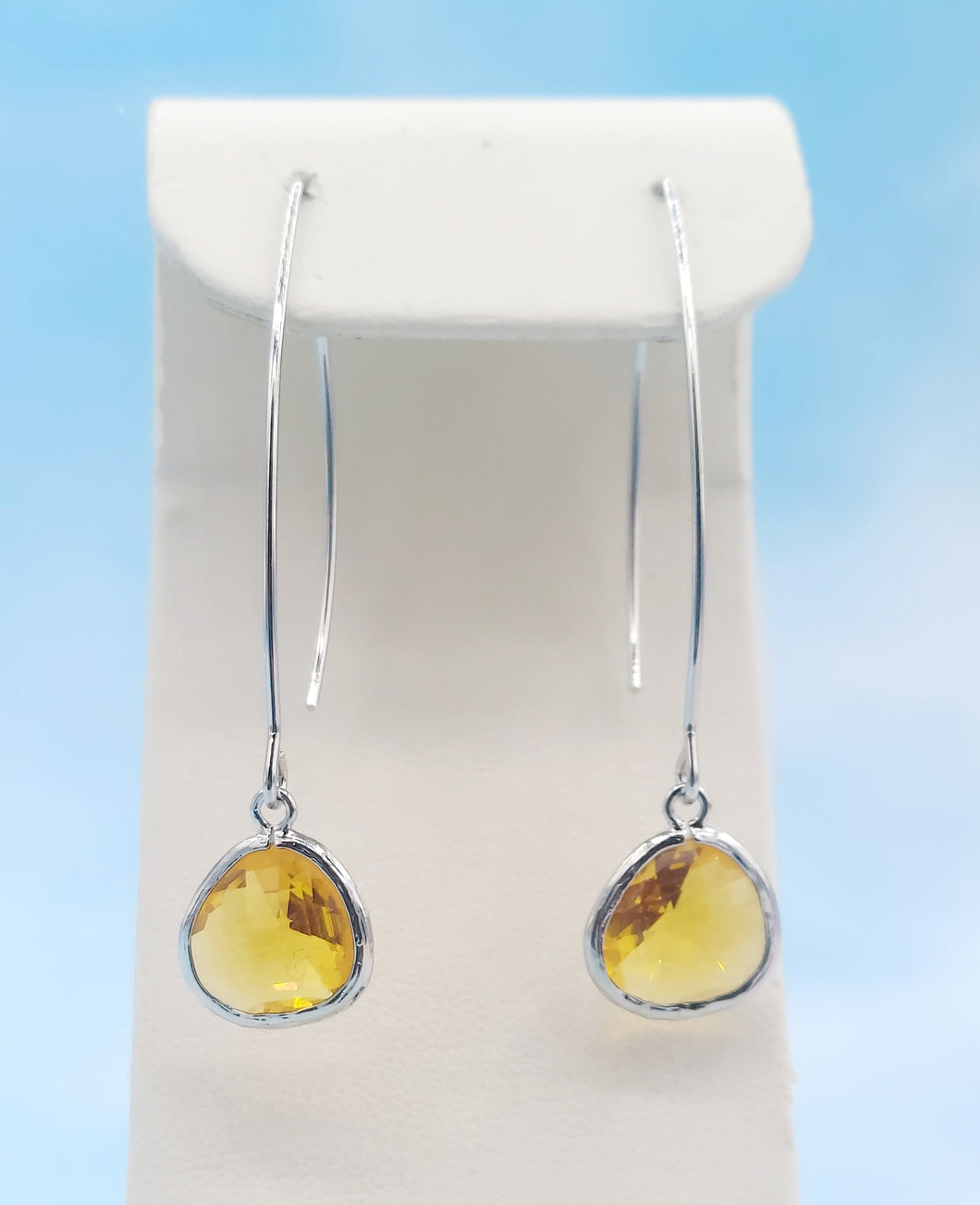Honey - Gemstone Threader Earring