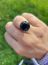 Load image into Gallery viewer, Round Onyx Ring - 14K White Gold - Marie's Custom Design