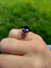 Load image into Gallery viewer, Round Onyx Ring - 14K White Gold - Marie's Custom Design