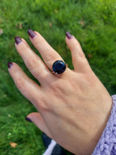 Load image into Gallery viewer, Round Onyx Ring - 14K White Gold - Marie's Custom Design