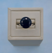 Load image into Gallery viewer, Round Onyx Ring - 14K White Gold - Marie's Custom Design