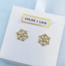 Load image into Gallery viewer, Limited Edition Snowflake Stud Earrings  - Chloe and Lois