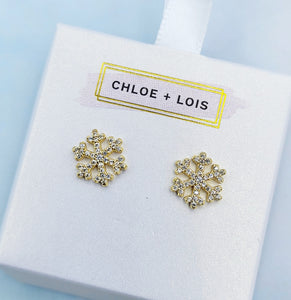Limited Edition Snowflake Stud Earrings  - Chloe and Lois