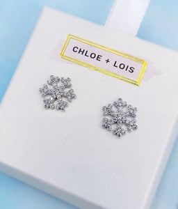 Limited Edition Snowflake Stud Earrings  - Chloe and Lois