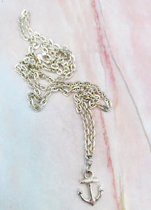 24" Chain & Anchor Necklace - Clearance