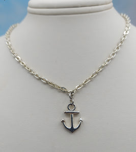 24" Chain & Anchor Necklace - Clearance