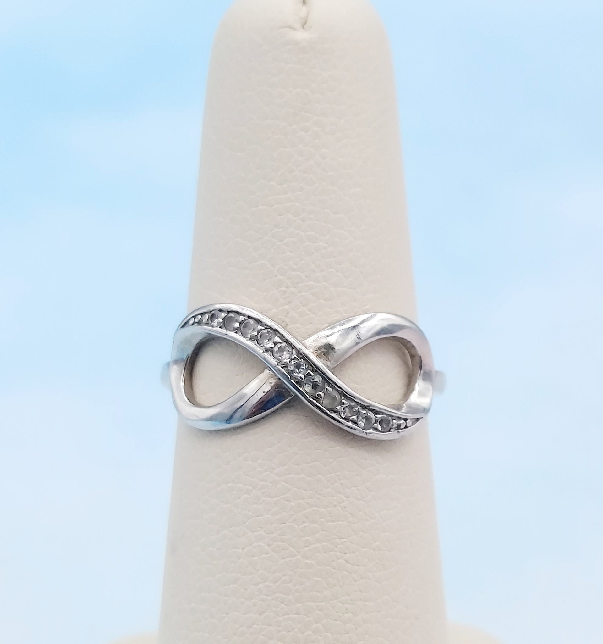 Buy Open Infinity Ring Sterling Silver Sideways Infinity Ring, Adjustable  Double Infinity, Couples Ring in Sterling Silver Online in India - Etsy