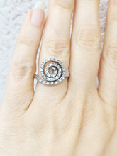 Load image into Gallery viewer, Spiral CZ Ring - Sterling Silver