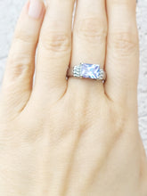 Load image into Gallery viewer, Purple CZ Silver Ring