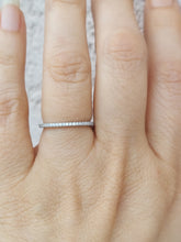 Load image into Gallery viewer, Skinny Pave Eternity Band