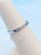 Load image into Gallery viewer, Pave CZ Band - Sterling Silver