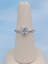 Load image into Gallery viewer, 1.50 Carat Diamond Engagement Ring with Hidden Halo - 14K White Gold - GIA Certified Diamond