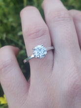 Load image into Gallery viewer, 1.50 Carat Diamond Engagement Ring with Hidden Halo - 14K White Gold - GIA Certified Diamond