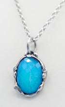 Load image into Gallery viewer, Stellare Signature Stone Aqua Quartz on 30&quot; Chain