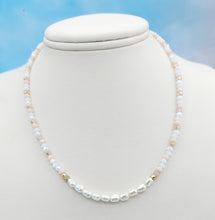 Load image into Gallery viewer, Pearl &amp; Faceted Beaded Choker Necklace