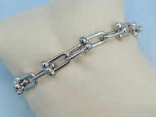 Load image into Gallery viewer, U Link Bracelet - Sterling Silver