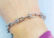 Load image into Gallery viewer, U Link Bracelet - Sterling Silver