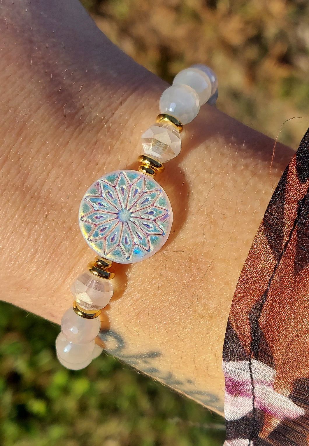 SNOWFLAKE Medallion Bracelet - Marie's Stash Exclusive