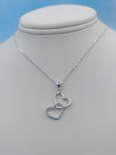 Load image into Gallery viewer, Two Hearts Necklace - Sterling Silver