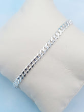 Load image into Gallery viewer, 8" Thin Cuban Link Bracelet - Sterling Silver