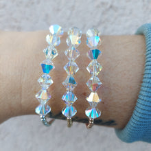 Load image into Gallery viewer, &quot;Jumbo Swarovski Crystal AB&quot; Beaded Bracelet- Our Whole Heart