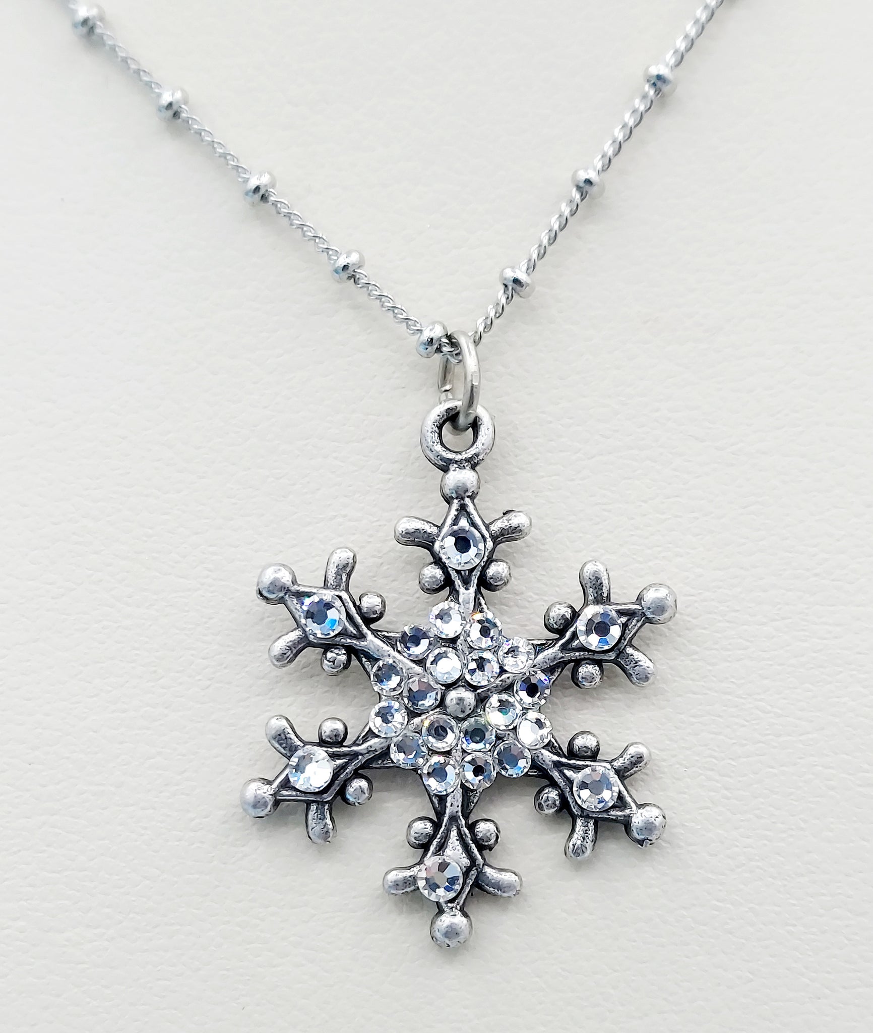 Crystal 2025 snowflake necklace