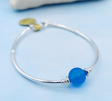 Load image into Gallery viewer, Blue Cape Cod Classic Sea Glass Soft Bangle