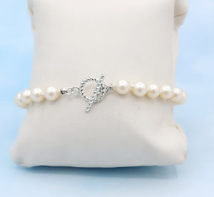 Vintage Pearl Toggle Bracelet