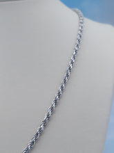 Load image into Gallery viewer, Italian Rope Chain - Sterling Silver - 20"