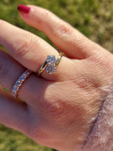 Load image into Gallery viewer, "You &amp; Me" Lab Diamond Bypass Ring - 14K Yellow Gold - Marie's Custom Design