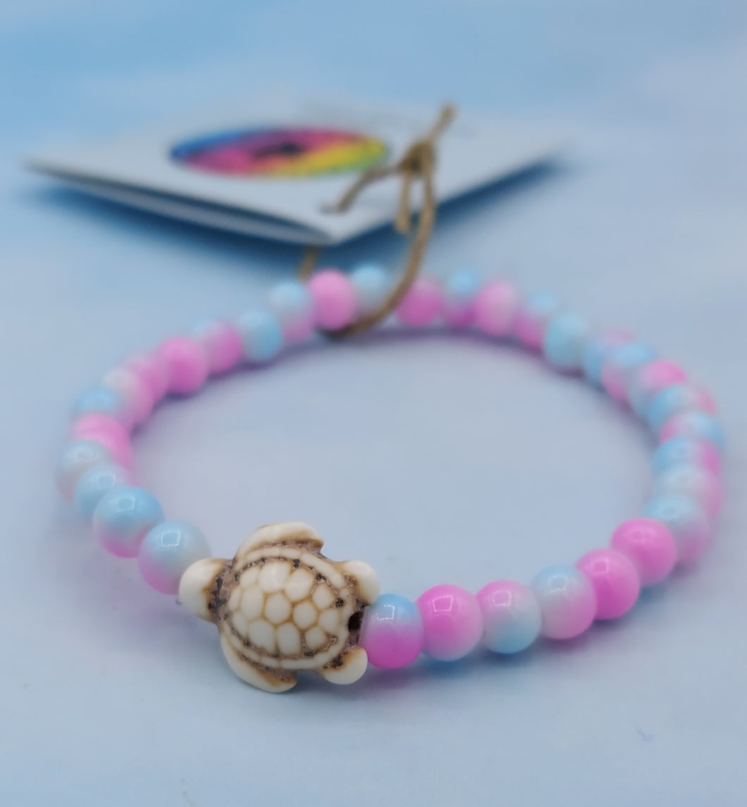 Cotton Candy Sea Turtle Bracelet - Florida Sea Turtle Co