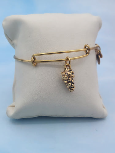 Grapes Charm Bangle Bracelet - Alex and Ani