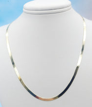 Load image into Gallery viewer, 14K 18 inch 3mm Silky Herringbone with Lobster Clasp Chain
