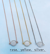 Load image into Gallery viewer, Gemstone Choker - Rainbow Moonstone