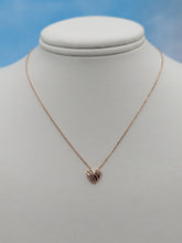 Load image into Gallery viewer, 14K Gold Scribbles Heart Necklace