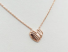 Load image into Gallery viewer, 14K Gold Scribbles Heart Necklace