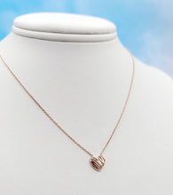 Load image into Gallery viewer, 14K Gold Scribbles Heart Necklace