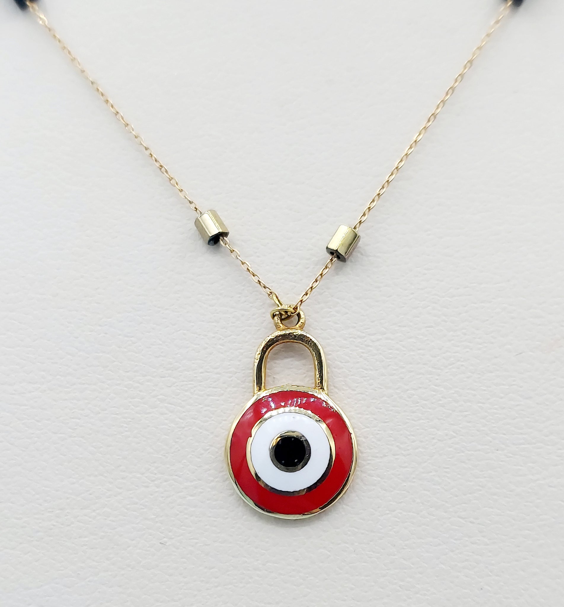 Pink Evil Eye Necklace – Lubdub
