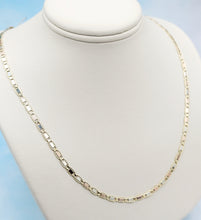 Load image into Gallery viewer, Tri Color Gold Valentino Chain - 14K Gold