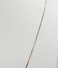Load image into Gallery viewer, 22" Adjustable Box Chain - 14K Rose Gold