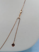 Load image into Gallery viewer, 22" Adjustable Box Chain - 14K Rose Gold