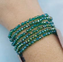 Load image into Gallery viewer, Teal AB with Silver Accents - Crystal Stacker