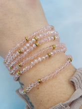 Load image into Gallery viewer, Light Pink AB with Gold Accents - Crystal Stacker