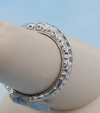 Load image into Gallery viewer, Scroll Design Diamond Estate Ring - 14K White Gold