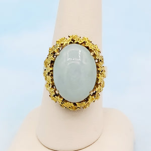 18K Gold & Chalcedony Ring - Estate Piece