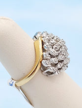 Load image into Gallery viewer, 1 Carat Diamond Cocktail Ring - 14K Yellow Gold - Estate Piece