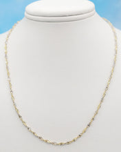 Load image into Gallery viewer, 16" Singapore Two-Tone Chain - 14K Gold