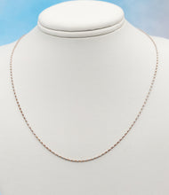 Load image into Gallery viewer, 16" Thin Rose and White Gold Razza Chain - 14K