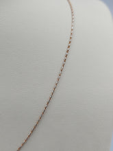 Load image into Gallery viewer, 16" Thin Rose and White Gold Razza Chain - 14K
